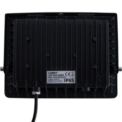Proyector TUMUT IP65 50W LED 3750lm 6400K C.21xL.3,2xA.15,8cm Negro