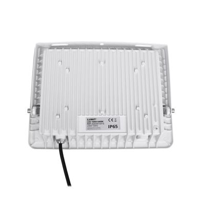 Projector TUMUT IP65 100W LED 8500lm 6400K 120°C.27,1xL.3,5xAlt.21,0cm branco