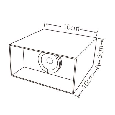 Aplique ESME 2x3W LED 500lm 4000K C.10xL.5xAlt.10cm branco