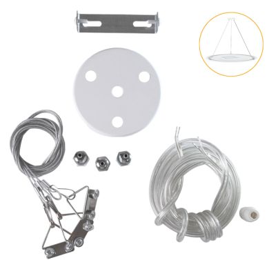 Conjunto de acessórios para suspender o plafond CAMUS com cabos de aço 1,2m