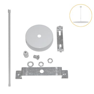 Set of accessories for 38cm CAMUS panel suspension with rigid tube