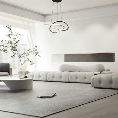 Suspensão DORALICE 40W LED 1650lm 3000K Alt.Reg.xD.50cm preto