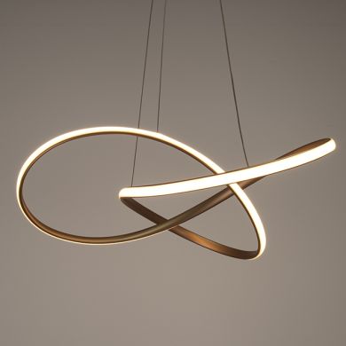 Suspensão SAMIRA 40W LED 3CCT 1700lm D.60cm dourada