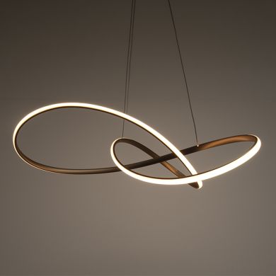 Colgante SAMIRA 64W LED 3CCT 1100lm D.80cm oro