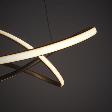 Colgante SAMIRA 64W LED 3CCT 1100lm D.80cm oro