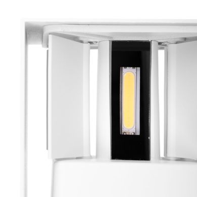 Aplique SOR IP65 2x5W LED 800lm 6500K L.10xAn.10xAl.10cm Blanco