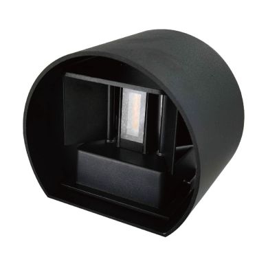 Aplique SALAS IP65 2x3W LED 500lm 4000K C.14xL.12xAlt.10cm Preto