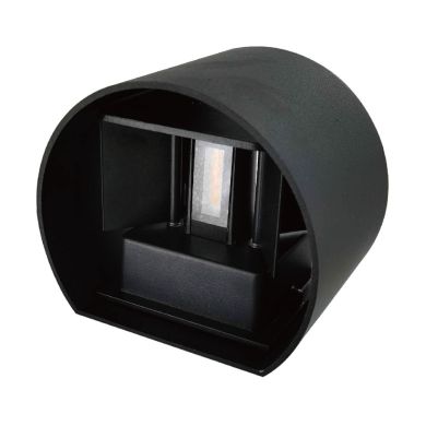 Aplique SALAS IP65 2x3W LED 500lm 6000K C.14xL.12xAlt.10cm preto