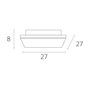 Plafond CALABOR 24W LED 6400K níquel