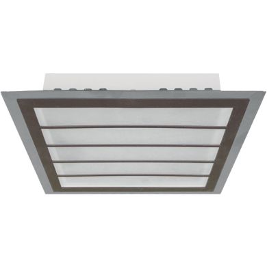 Plafón DRESDEN Quadrado24W LED 4000K Castanho/Cromado