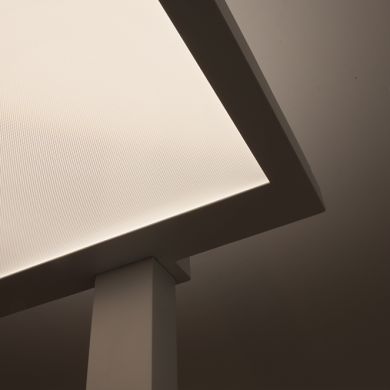 Lámpara de pie WORK LED 60W+40W 5800+3000lm 4000K blanco