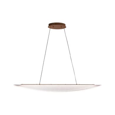 Suspensão CORALINA 112W LED 10080lm 3200/4000/6000K C.120xL.35xAlt.Reg. cm dourado