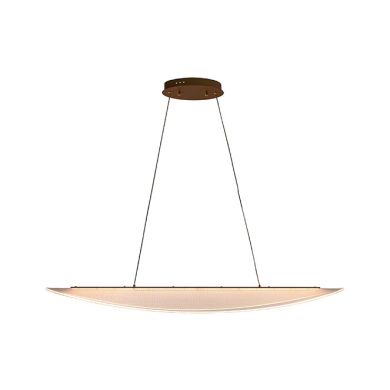 Suspensão CORALINA 112W LED 10080lm 3200/4000/6000K C.120xL.35xAlt.Reg. cm dourado