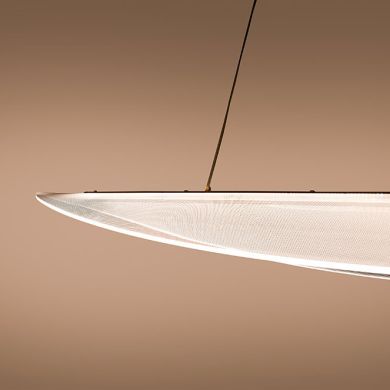 Suspensão CORALINA 112W LED 10080lm 3200/4000/6000K C.120xL.35xAlt.Reg. cm dourado