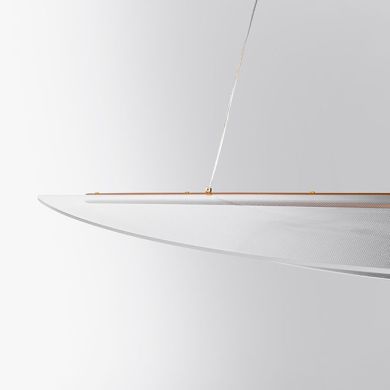 Suspensão CORALINA 112W LED 10080lm 3200/4000/6000K C.120xL.35xAlt.Reg. cm dourado