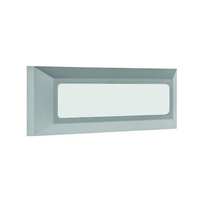 Aplique EIRIZ IP65 1x4W LED 300lm 4000K C.23xL.2,5xAlt.8cm ABS+PC cinzento