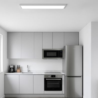 Painel de superfície VOLTAIRE 30x120 72W LED CCT 3000/4000/6500K C.120xL.30xAlt.2,4cm branco