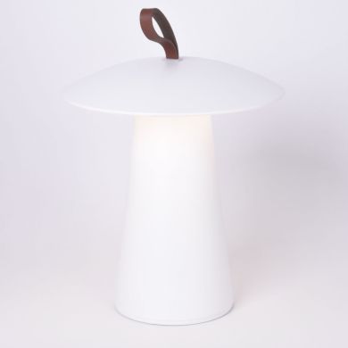 Sobremesa KABUTE con cargador y cable USB IP54 1x2W LED 263lm Al.29,2xD.19,7cm Blanco