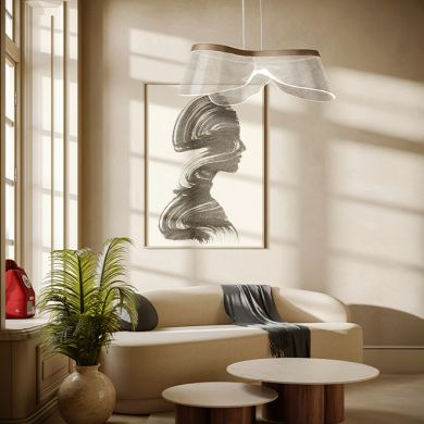 Suspensão CAMILLE CCT 20W LED 620lm 2700K/4000K/6000K D.53cm Dourado