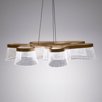 LED Pendant Light CAMILLE CCT 50W 2000lm 2700K/4000K/6000K D.78cm Gold