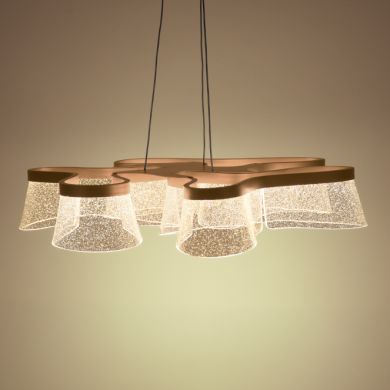 LED Pendant Light CAMILLE CCT 50W 2000lm 2700K/4000K/6000K D.78cm Gold