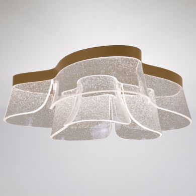 Plafond CAMILLE CCT 60W LED 1700m 2700K/4000K/6000K D.70cm Dourado