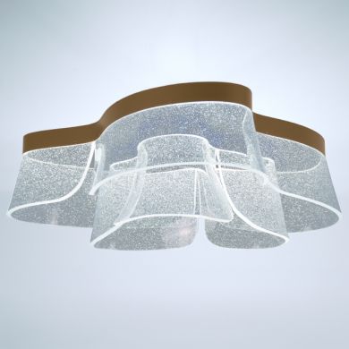 Plafond CAMILLE CCT 60W LED 1700m 2700K/4000K/6000K D.70cm Dourado