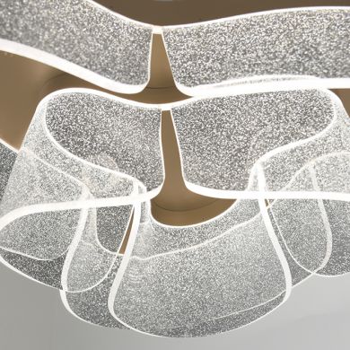 Plafond CAMILLE CCT 60W LED 1700m 2700K/4000K/6000K D.70cm Dourado