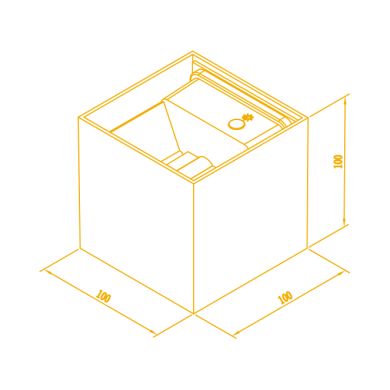 Wall Lamp SORDO IP65 2x3W LED CCT 3000/4000/6500K L.10xW.10xH.10cm White