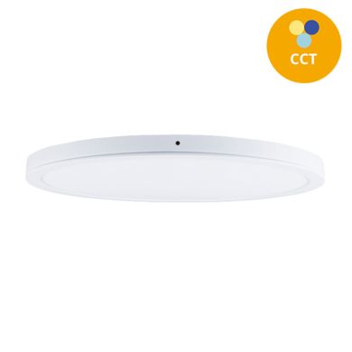 Surface Mounted Panel ERASMUS round 40W LED CCT 3000/4000/6500K H.2,4xD.50cm White