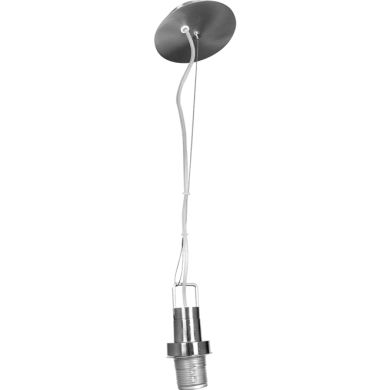 Armazón para Colgante SUSP con cable de acero 1xE27 Al.Reg.xD.6cm Niquel