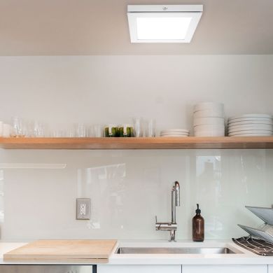 Panel superficie TOLSTOI 17x17 12W LED 720lm 4000K 120° C.17xL.17xA.2,3cm Blanco