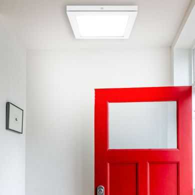 Painel de superfície TOLSTOI 22,5x22,5 18W LED 1080lm 3000K 120° C.22,5xL.22,5xAlt.2,3cm branco