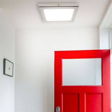 Painel de superfície TOLSTOI 22,5x22,5 18W LED 1080lm 3000K 120° C.22,5xL.22,5xAlt.2,3cm níquel