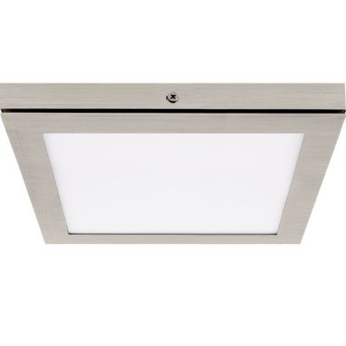 Surface Mounted Panel TOLSTOI 22,5x22,5 18W LED 1080lm 6400K 120° W.22,5xW.22,5xH.2,3cm Satin Nickel