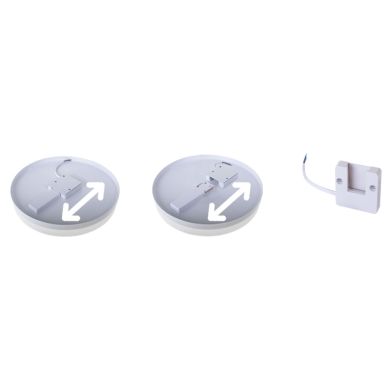 Plafond BERILO 1x24W LED 2160lm 3000K Alt.3,5xD.18cm branco