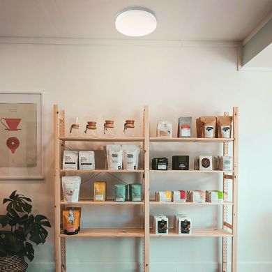 Plafond BERILO 1x36W LED 3240lm 4000K Alt.3,5xD.23cm branco