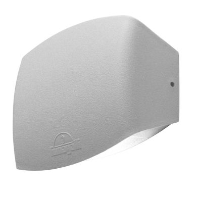 Aplique ABRAM 1xR7s (78mm) 3,5W botão CCT (3cores) IP55 C.15,5xL.6xAlt.12cm resina branca