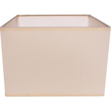 Abat-jour GREGO quadrado com encaixe E14 C.20xL.20xAlt.15cm Bege
