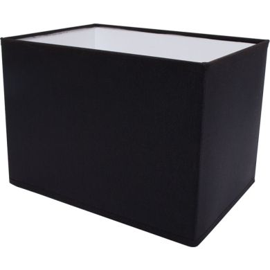 Abat-jour KOSOVAR rectangular com encaixe E14 C.20xL.14xAlt.14cm Preto