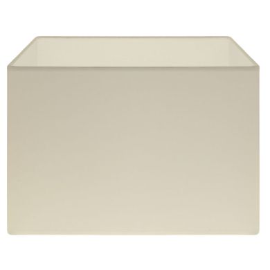 Abat-jour CIPRIOTA rectangular tela PVC802 com encaixe E27 C.30xL.20xAlt.22cm bege