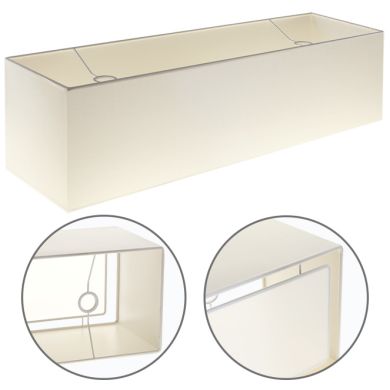 Lampshade ESPANHOL rectangular with fitting E14 L.75xW.20xH.20cm Beije