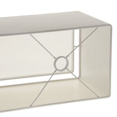 Abat-jour ESPANHOL rectangular com encaixe E14 C.75xL.20xAlt.20cm natural (cru)