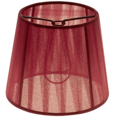 Lampshade AUSTRALIANO round & conic with clamp H.10xD.12cm Bordeaux