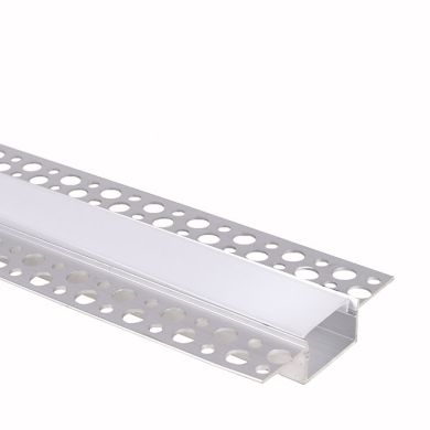 Profile for LED strip with opaline diffuser for drywall W.62xH.15mm