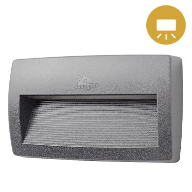 Wall Lamp LORENZA 1xR7s (189mm) 10,5W CCT (3colors) switch IP55 L.26xW.4,5xH.15cm grey resin