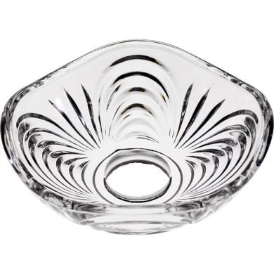 Crystal bobech D.10cm central hole 26mm+ 4 sides transparent