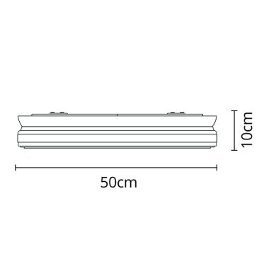 Plafond TITAN D.50cm 72W LED regulável 3000-4000-6000K Preto