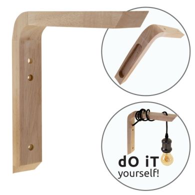 Base for Wall Lamp BASIC L.4xW.23xH.23cm Wood