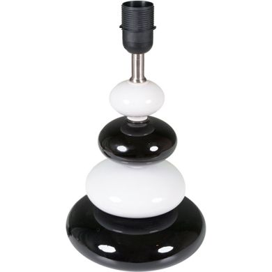 Base for Table Lamp ALCOUTIM 1xE27 H.35xD.20cm White/Black